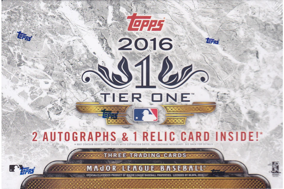 2016 Topps Tier One Baseball Hobby Box