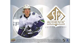 2017-18 Upper Deck SP Authentic Hockey Hobby Box