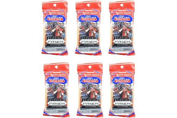 2017 Panini Prizm Football Cello Pack 6x Lot