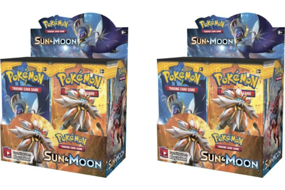 2017 Pokemon Sun & Moon Booster Box 2X Lot
