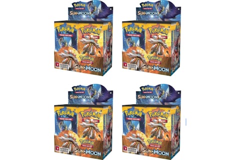 2017 Pokemon Sun & Moon Booster Box 4X Lot - US 2017 Pokemon Sun & Moon Booster Box 4X Lot - US