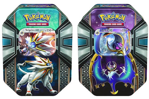 2017 Pokemon TCG Legends of Alola Tin Lunala GX/Solgaleo GX Lot - US 2017 Pokemon TCG Legends of Alola Tin Lunala GX/Solgaleo GX Lot - US
