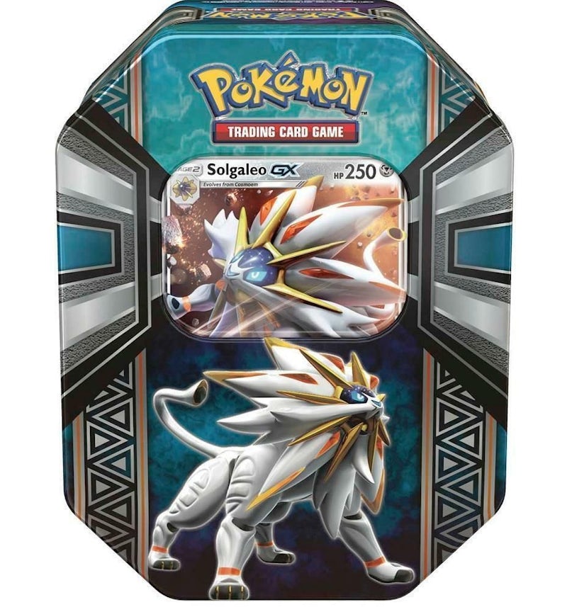 2017 Pokemon TCG Legends of Alola Tin Solgaleo GX - US 2017 Pokemon TCG Legends of Alola Tin Solgaleo GX - US