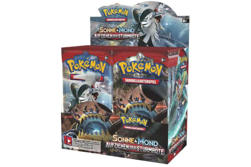 Pokémon TCG Sonne & Mond Aufziehen der Sturmröte Booster Box