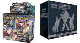 Pokémon TCG Sun & Moon Burning Shadows Booster Box & Elite Trainer Box Bundle