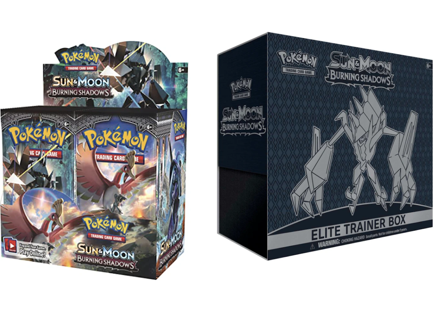 Pokmon TCG Sun & Moon Burning Shadows Booster Box & Elite Trainer Box Bundle - US Pokmon TCG Sun & Moon Burning Shadows Booster Box & Elite Trainer Box Bundle - US