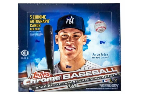 2017 Topps Chrome Baseball Jumbo Box