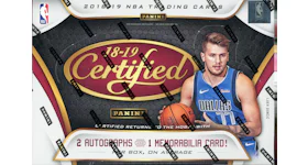 2018-19 Panini Certified Basketball Hobby Box