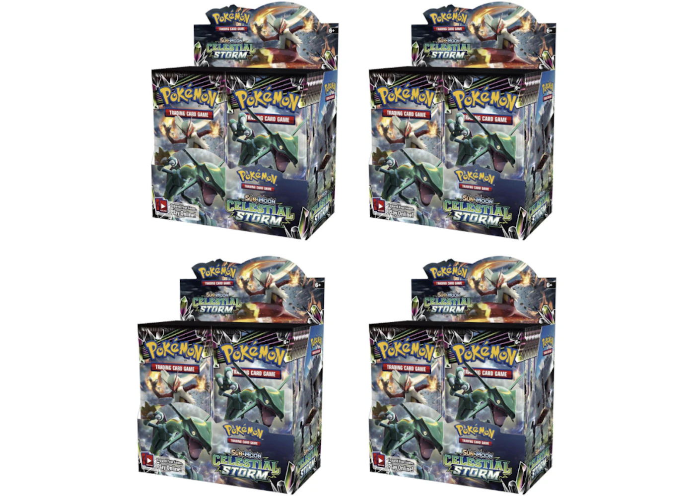 2018 Pokemon Sun & Moon Celestial Storm Booster Box 4X Lot - US 2018 Pokemon Sun & Moon Celestial Storm Booster Box 4X Lot - US
