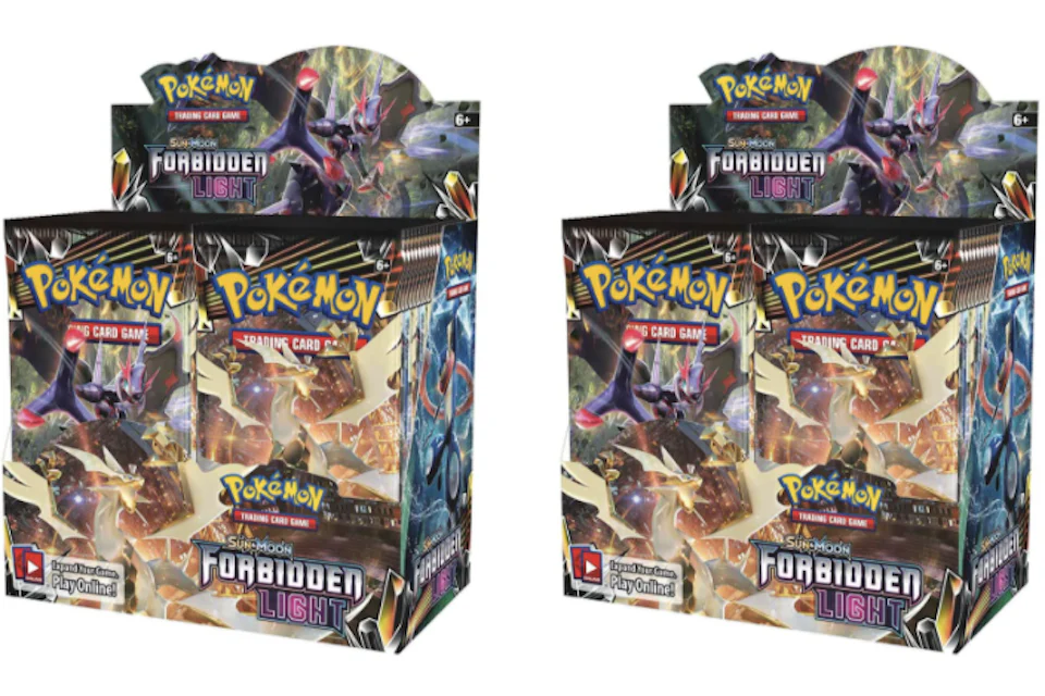 2018 Pokemon Sun & Moon Forbidden Light Booster Box 2X Lot US