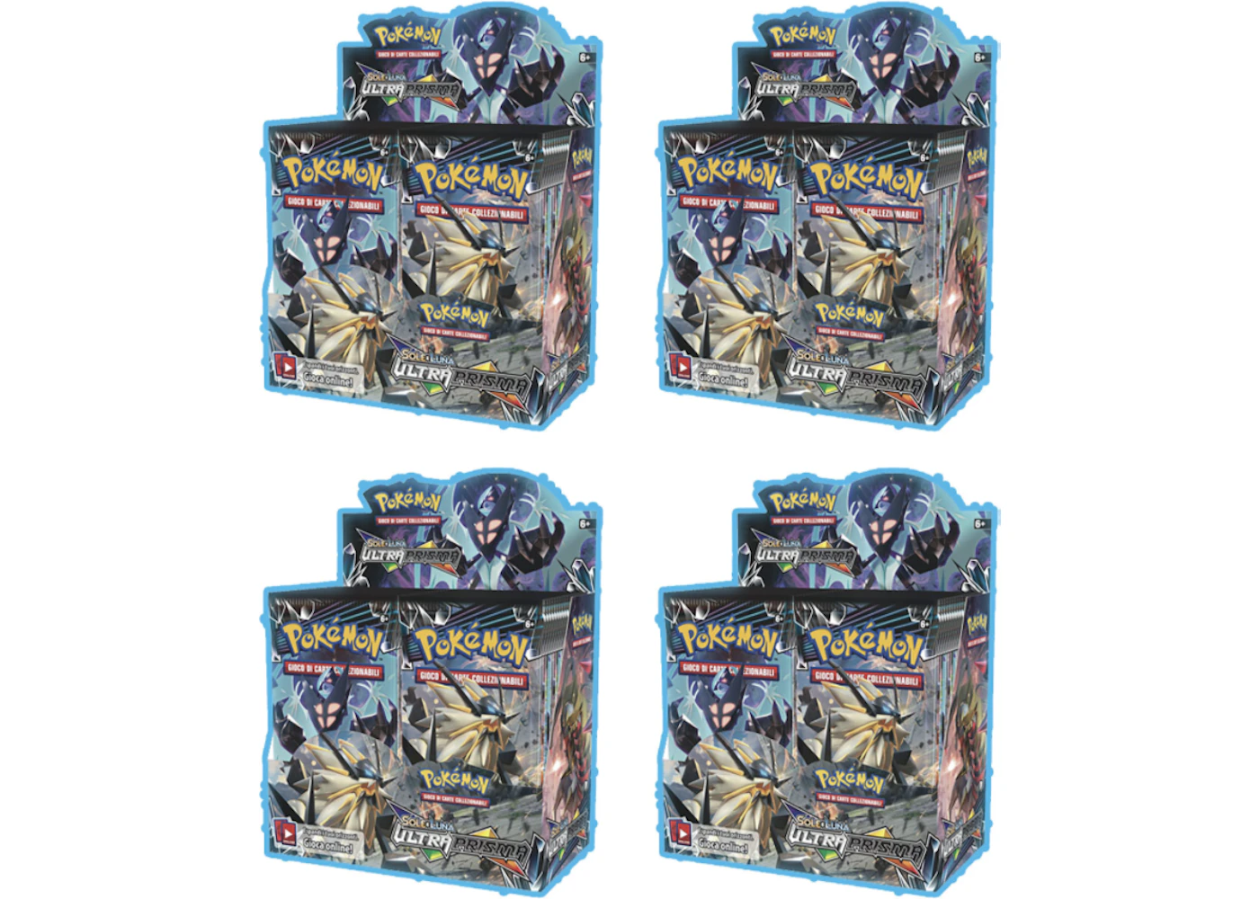 2018 Pokemon Sun & Moon Ultra Prism Booster Box 4X Lot - US 2018 Pokemon Sun & Moon Ultra Prism Booster Box 4X Lot - US