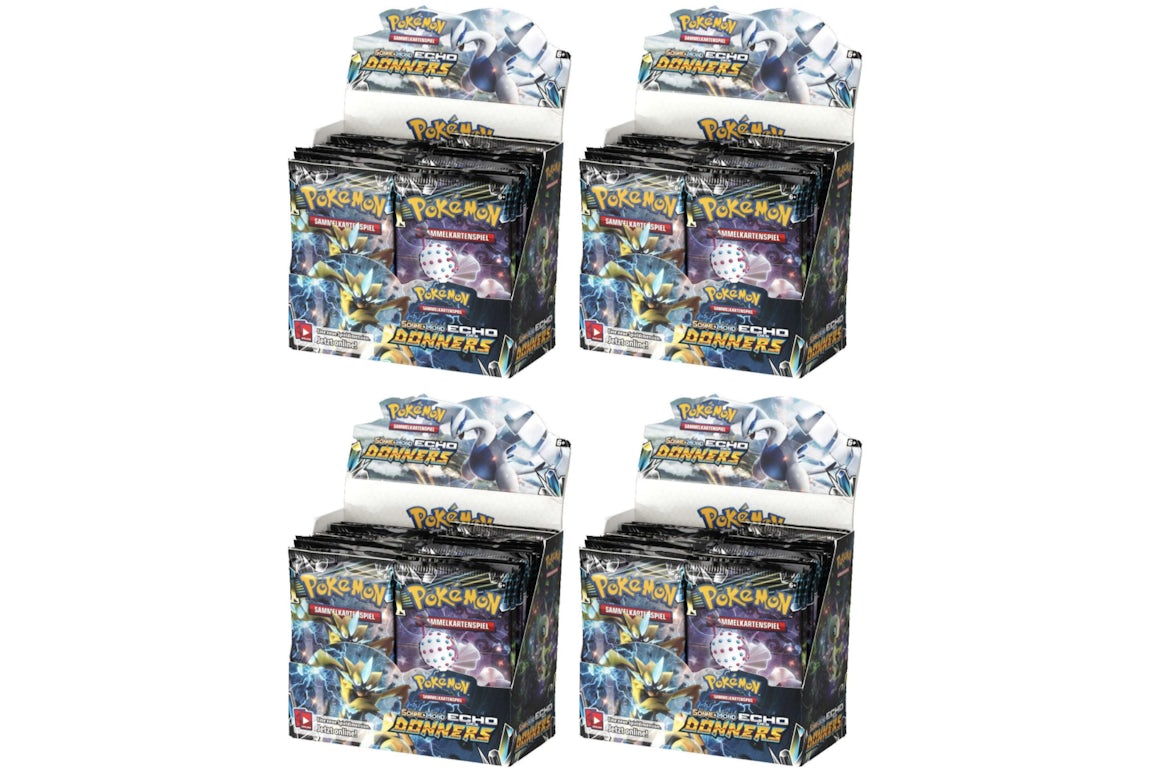 Pokémon TCG Sonne & Mond Echo des Donners Booster Box 4x Lot