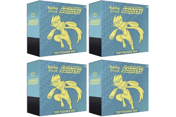 Pokémon TCG Sonne & Mond Echo des Donners Top Trainer Box 4x Lot