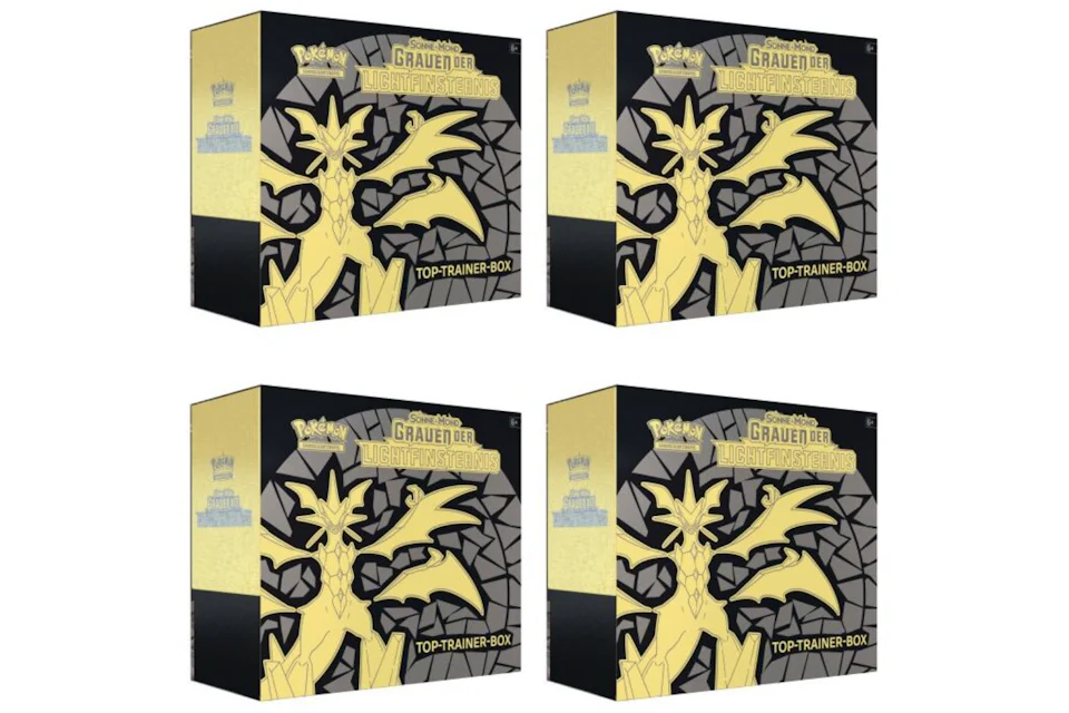 Pokémon TCG Sonne & Mond Grauen der Lichtfinsternis Top Trainer Box 4x Lot