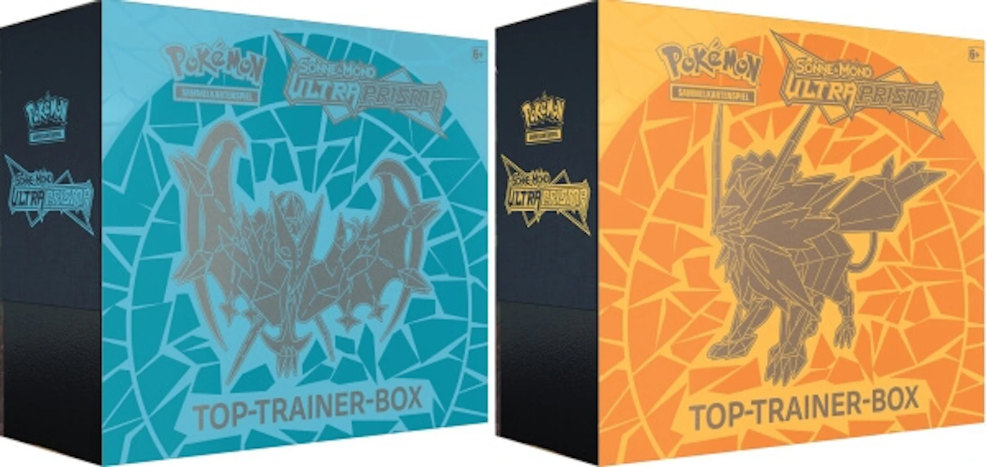 Pokémon TCG Sonne & Mond Ultra-Prisma Top Trainer Box 2x Bundle (Dawn ...