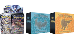 Pokémon TCG Sonne & Mond Ultra-Prisma Top Trainer Box/Booster Box 3x Bundle