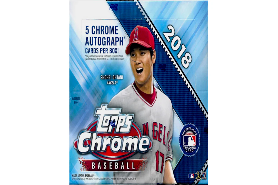 2018 Topps Chrome Baseball Jumbo Box