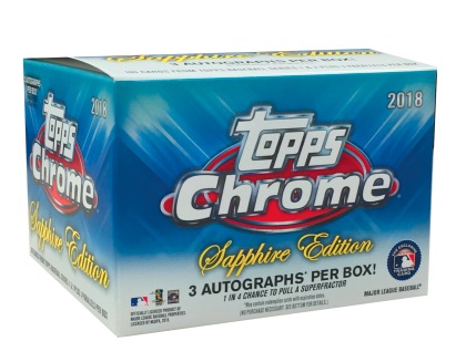 2018 Topps Chrome Baseball Sapphire Edition Box - 2018 - US