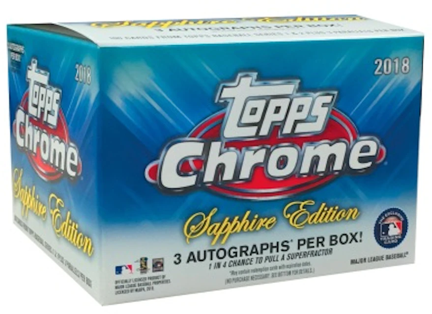 2018 Topps Chrome Baseball Sapphire Edition Box 2018 GB