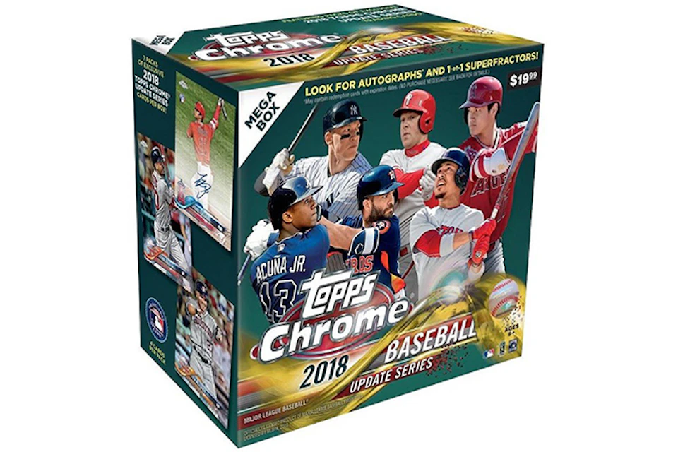 2018 Topps Chrome Update Series Baseball Mega Box
