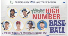 2018 Topps Heritage High Number Baseball Hobby Box