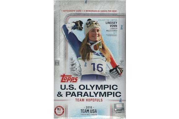 2018 Topps USA Olympic & Paralympic Hopefuls Hobby Box