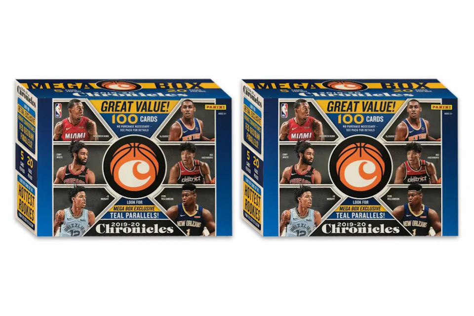 2019-20 Panini Chronicles Basketball 100 ct. Mega Box 2x Lot