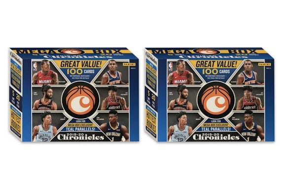 2019-20 Panini Chronicles Basketball 100 ct. Méga Boîte 2x Lot