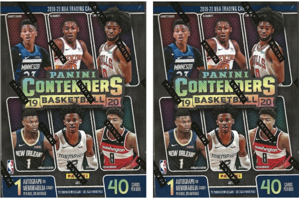 2019-20 Panini Contenders Basketball Blaster Box 2x Lot