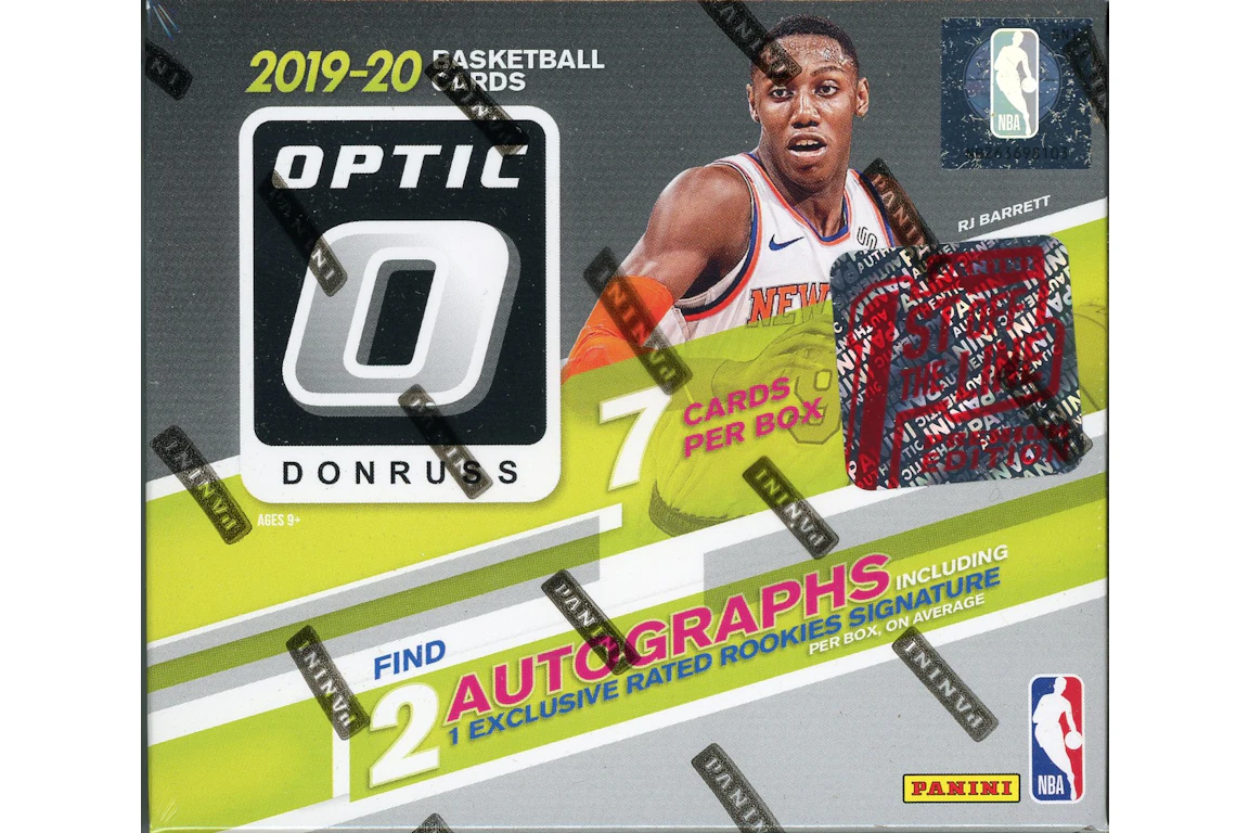 2019-20 Panini Donruss Optic Basketball 1st Off The Line Premium Edition Box