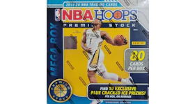 2019-20 Panini NBA Hoops Premium Stock Basketball 80 Ct. Mega Box (Blue Cracked Ice)