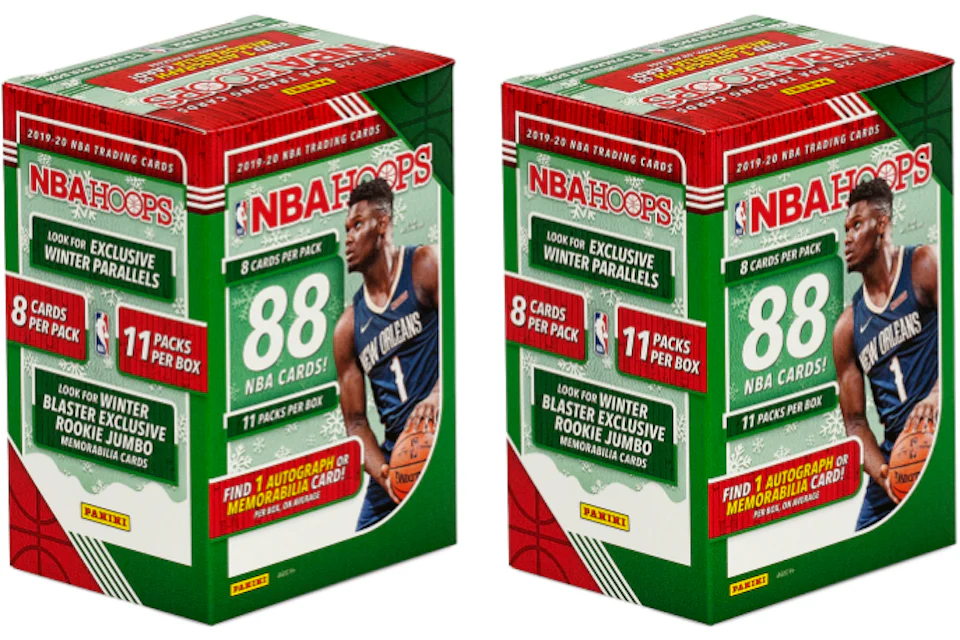 2019-20 Panini NBA Hoops Basketball Winter Blaster Box 2x Lot