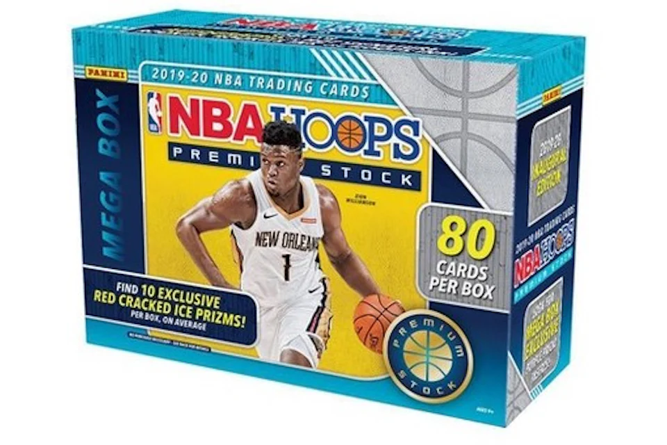 2019-20 Panini NBA Hoops Premium Stock Basketball Mega Box 80 ct.