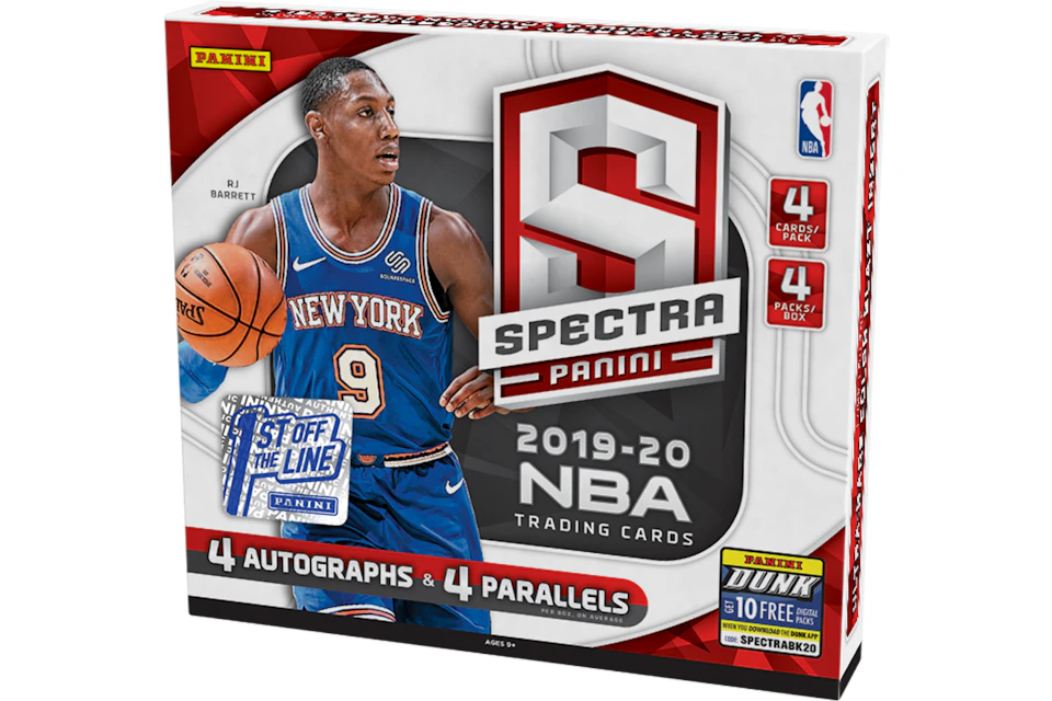 2019-20 Panini Spectra Basketball 1st Off The Line Box