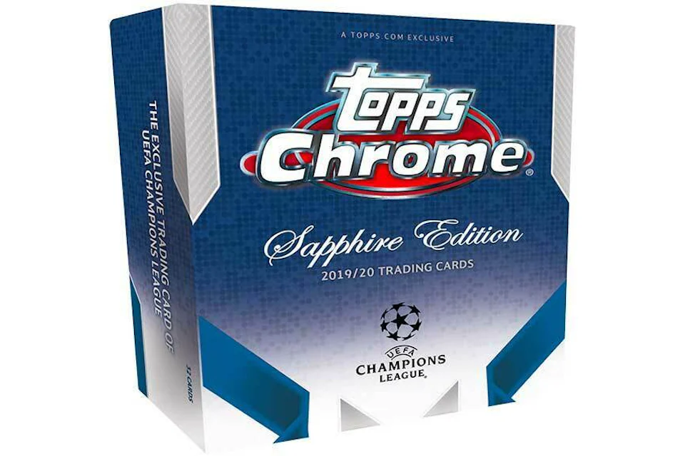 2019-20 Topps Chrome Champions League Sapphire Edition Soccer Box
