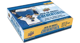 2019-20 Upper Deck Credentials Hockey Hobby Box