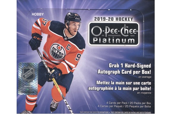 2019-20 Upper Deck O-Pee-Chee Platinum Hockey Hobby Box