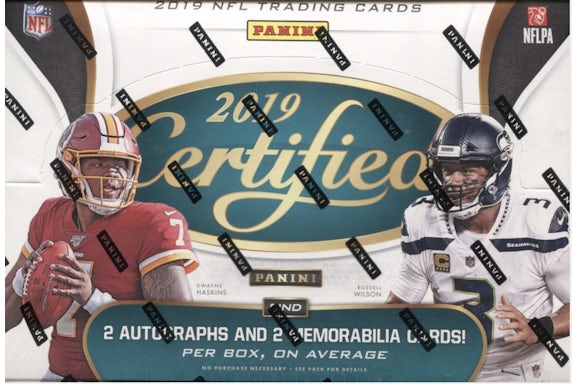 2019 Panini Certified Football Hobby Box