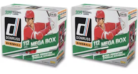 2019 Panini Donruss Baseball Mega Box 112 ct. 2x Lot