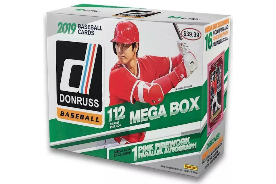 2019 Panini Donruss Baseball Mega Box 112 ct.