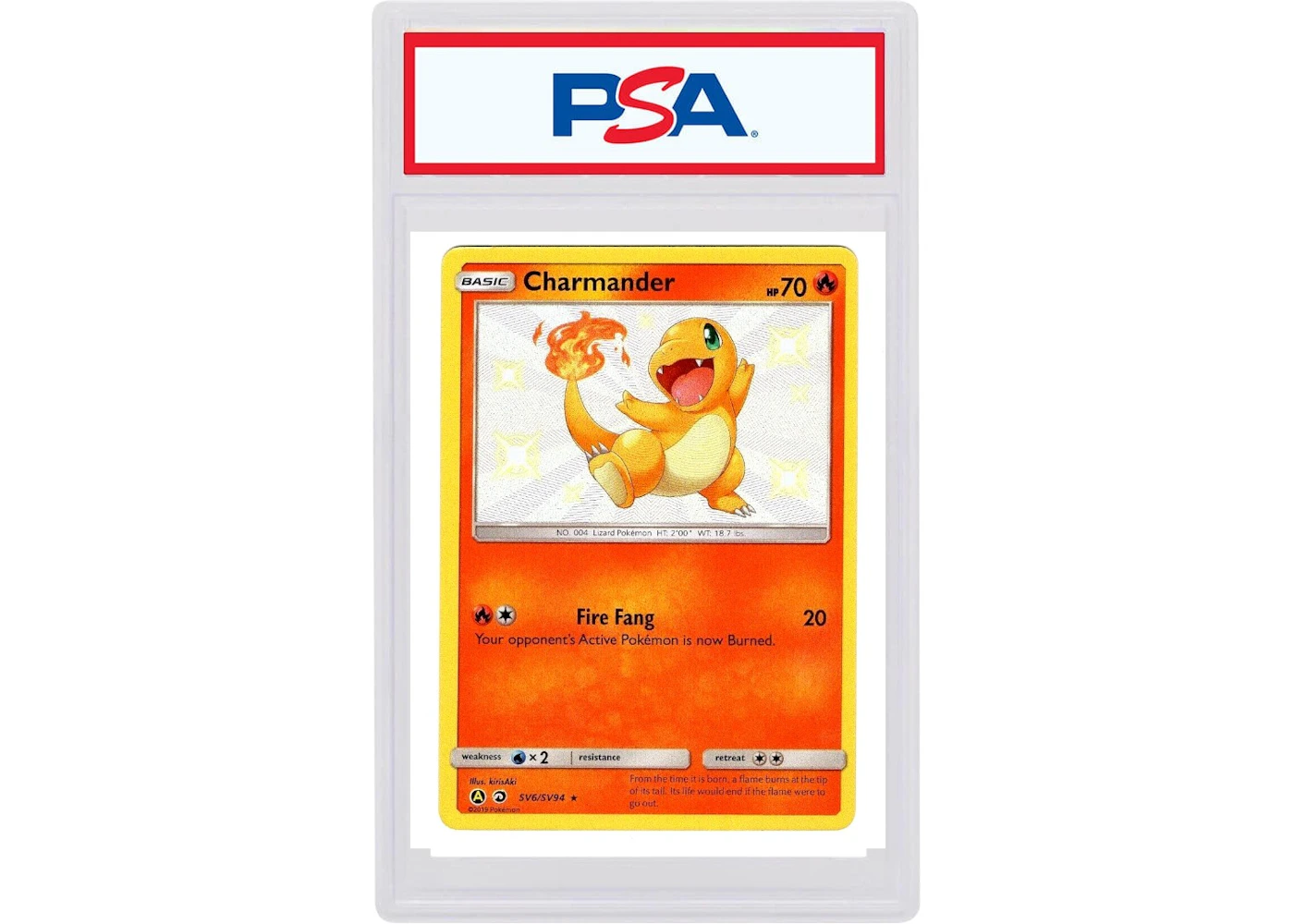 2019 Pokmon Sun & Moon Hidden Fates SV6 Charmander-Holo (PSA or BGS Graded) - 2019 - US 2019 Pokmon Sun & Moon Hidden Fates SV6 Charmander-Holo (PSA or BGS Graded) - 2019 - US