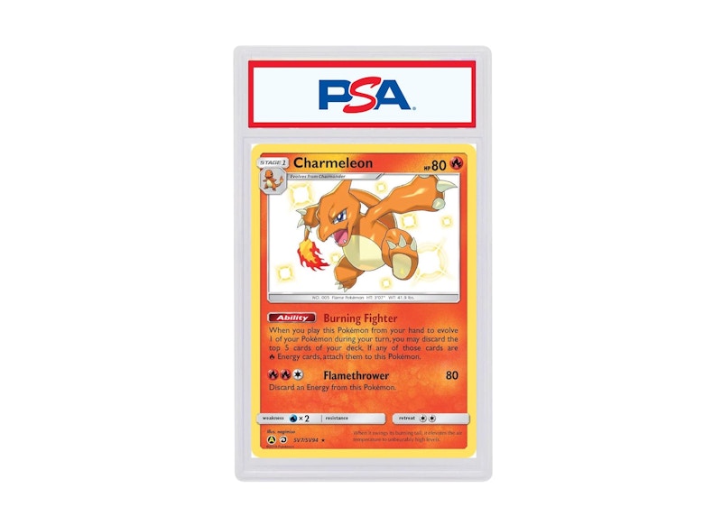 2019 Pokemon Sun & Moon Hidden Fates Sv7 Charmeleon-Holo (PSA or BGS  Graded) - 2019 - US