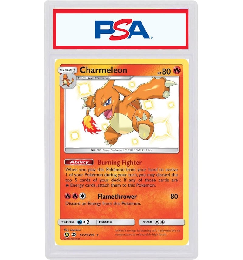 2019 Pokemon Sun & Moon Hidden Fates Sv7 Charmeleon-Holo (PSA or BGS Graded) - 2019 - US 2019 Pokemon Sun & Moon Hidden Fates Sv7 Charmeleon-Holo (PSA or BGS Graded) - 2019 - US