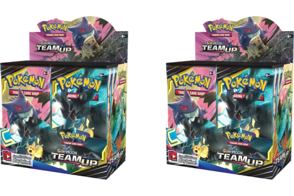 19 Pokemon Sun Moon Team Up Booster Box 2x Lot 19 Pokemon Sun Moon Team Up Booster Box 2x Lot