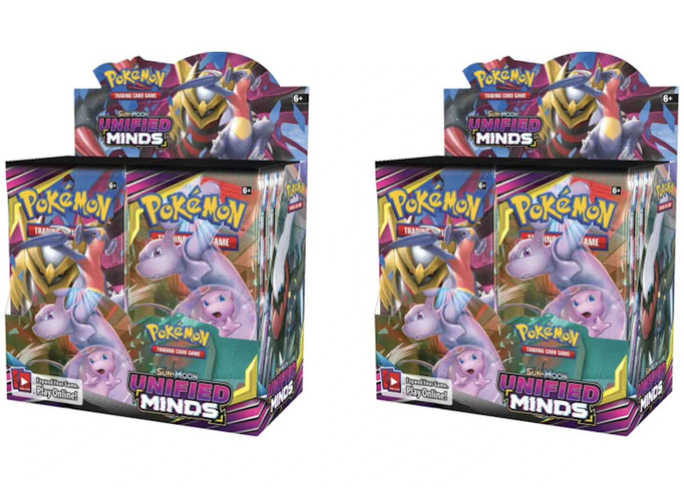 2019 Pokemon Sun & Moon Unified Minds Booster Box 2X Lot - US 2019 Pokemon Sun & Moon Unified Minds Booster Box 2X Lot - US