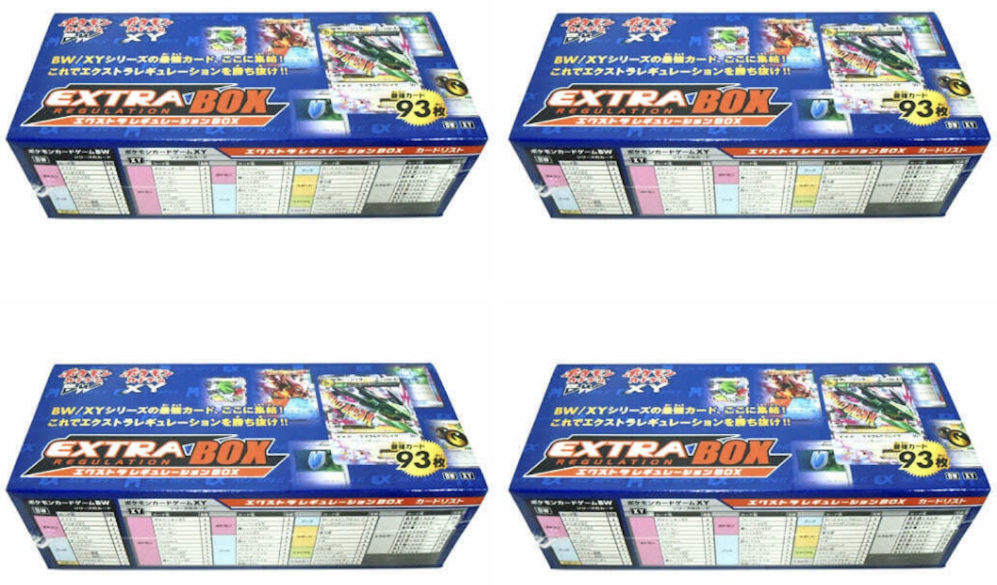 Pokemon Tcg Bw Xy Extra Regulation Box 4x Lot Japanese