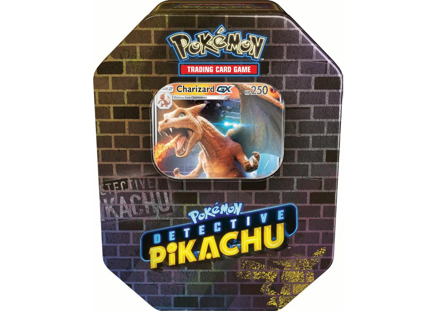 2019 Pokemon TCG Detective Pikachu Tin Charizard GX - US 2019 Pokemon TCG Detective Pikachu Tin Charizard GX - US