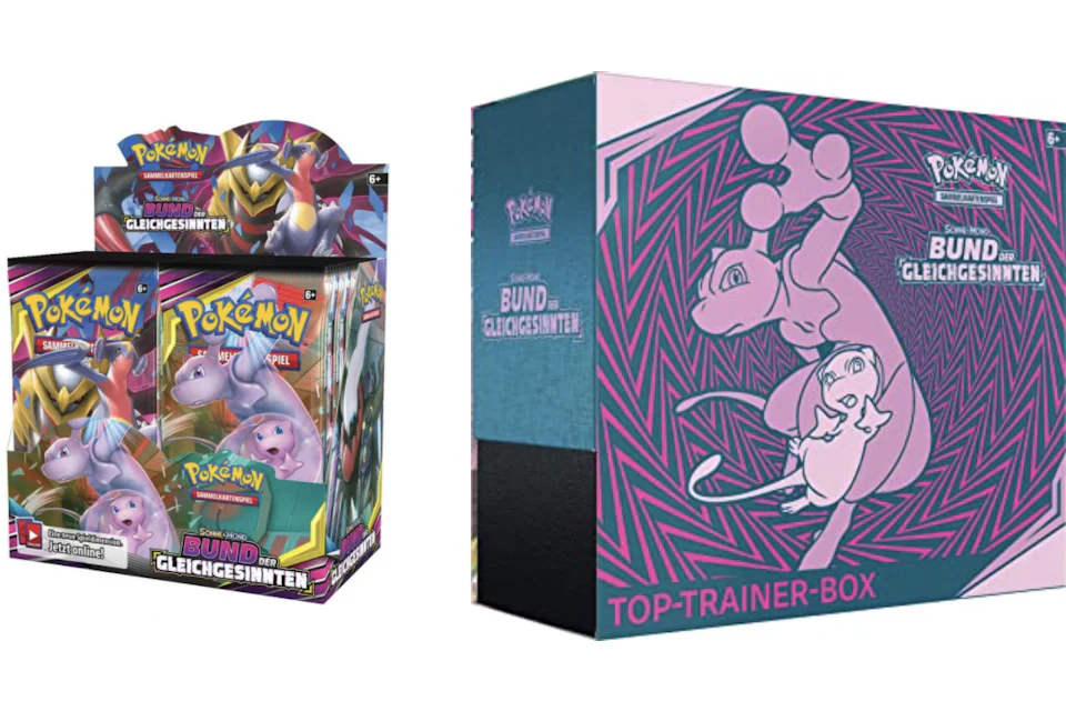 Pokémon TCG Sonne & Mond Bund der Gleichgesinnten Top Trainer Box/Booster Box 2x Bundle