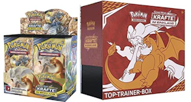 Pokémon TCG Sonne & Mond Kräfte im Einklang Top Trainer Box/Booster Box 2x Bundle