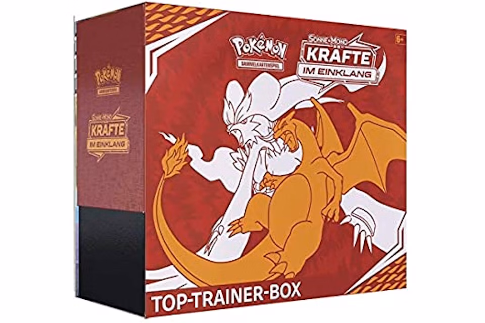 Pokémon TCG Sonne & Mond Kräfte im Einklang Top Trainer Box